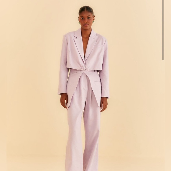 Farm Rio Lilac Cut Out Blazer - Picture 2 of 9